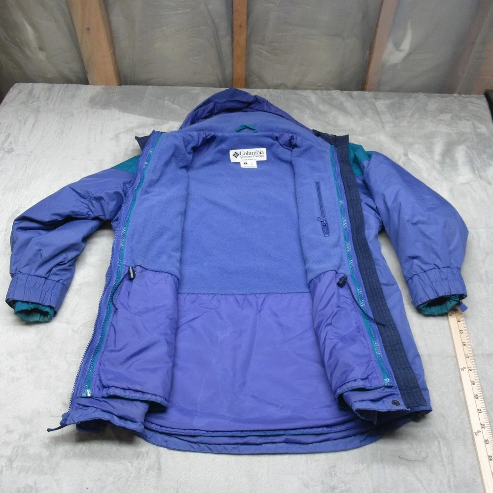 Columbia Jacket Women Small Blue Insulated Rain Wind Winter Removable Liner 3in1 - Picture 3 of 15
